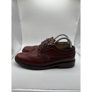 Sz 8.5 B - Frye‎ Wingtip Oxford Shoes Red Leather Brogue Dress Casual Mens